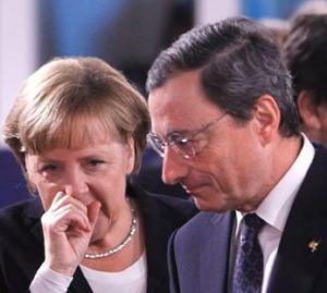 Scopri di più sull'articolo Gli strani giochi di “Redemptor” Draghi e “Frau Agit Prop” Merkel