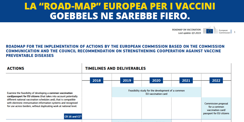 Scopri di più sull'articolo La road-map Europea per i vaccini: Goebbels ne sarebbe stato fiero.